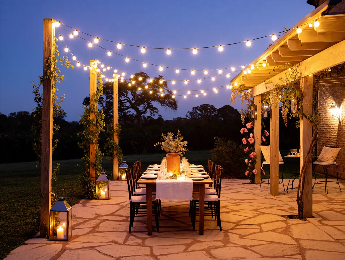 Outdoor lighting setup